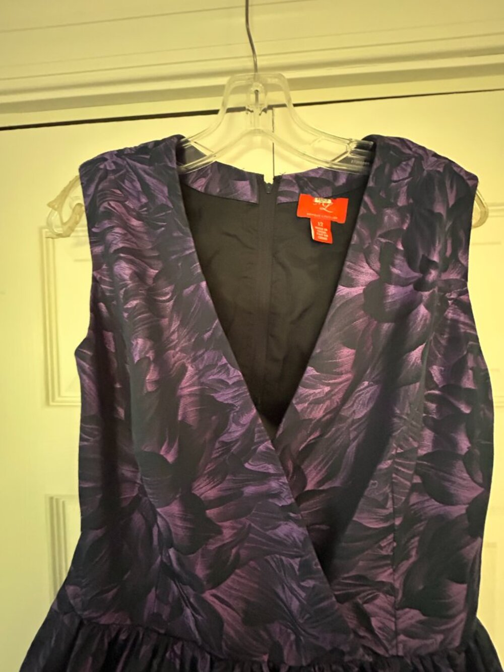 Purple Tena Gown Size 12 by Monique Lhuillier - Picture 5 of 5